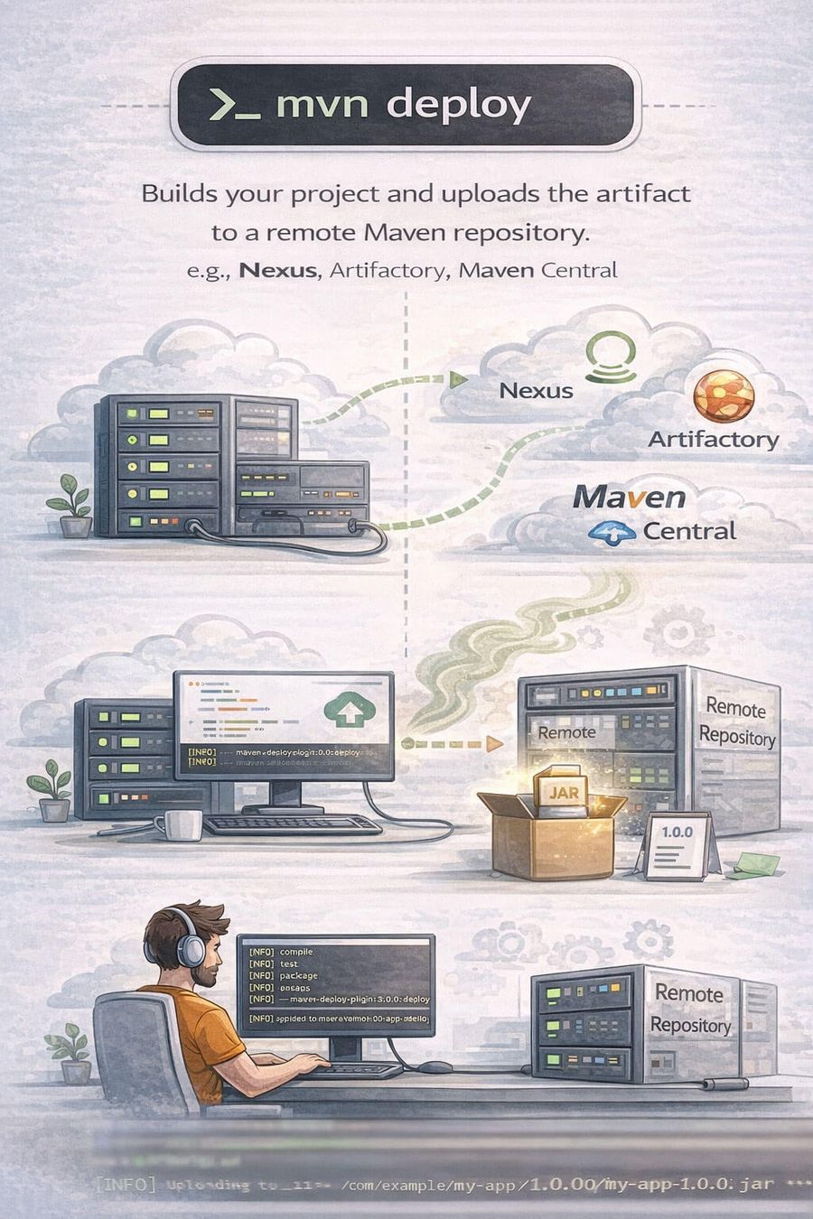 mvn deploy